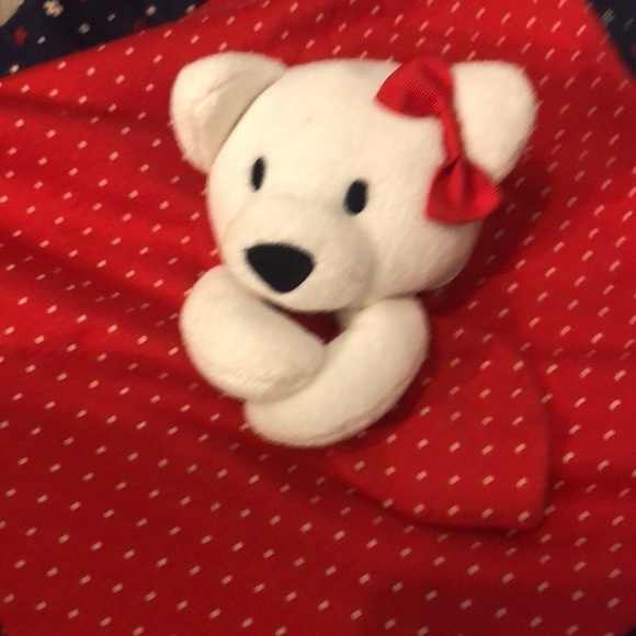 Gymboree Baby Lovey Security Blanket Bear Western Red White & Blue Toy - Picture 4 of 10